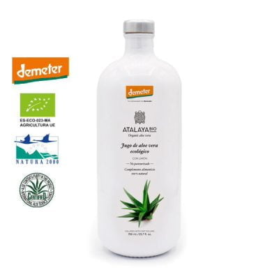 Aloe vera iz biodinamičkog uzgoja, svježi sok sa pulpom, 700 ml, Atalaya Bio