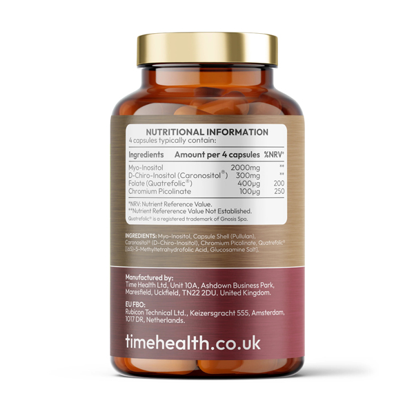 Inositol Complex, 180 kapsula, Time Health - Slika 3