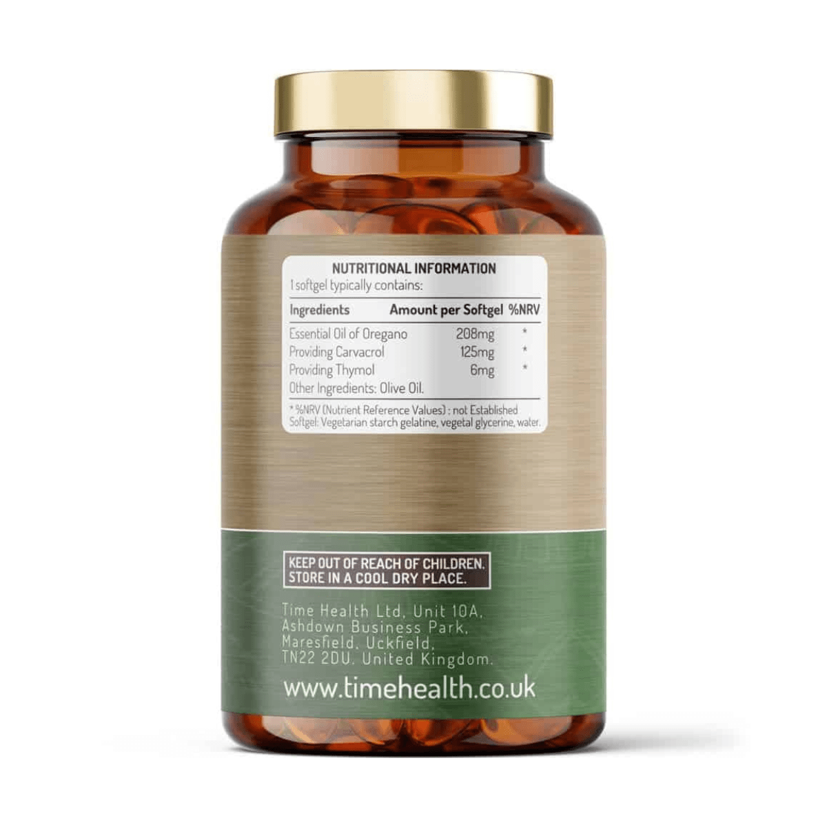Organsko ulje origana, 120 kapsula, Time Health - Slika 2